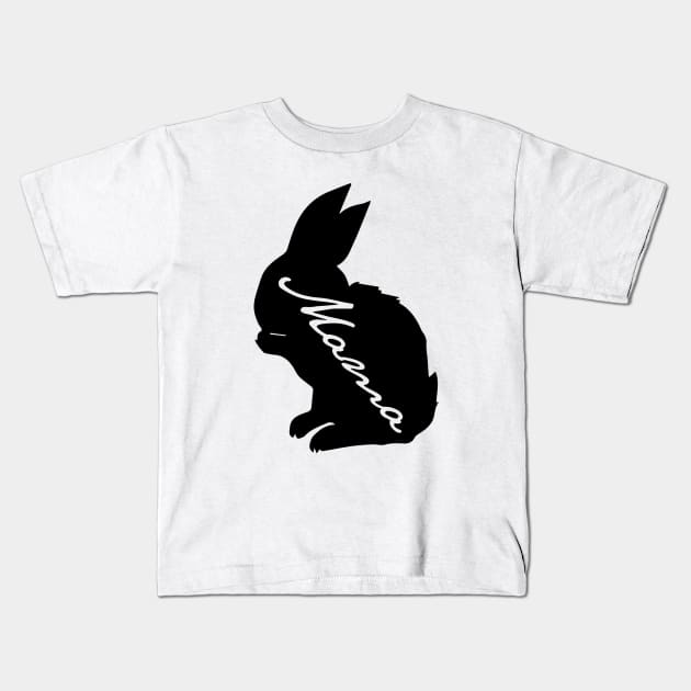 mama bunny Kids T-Shirt by youki